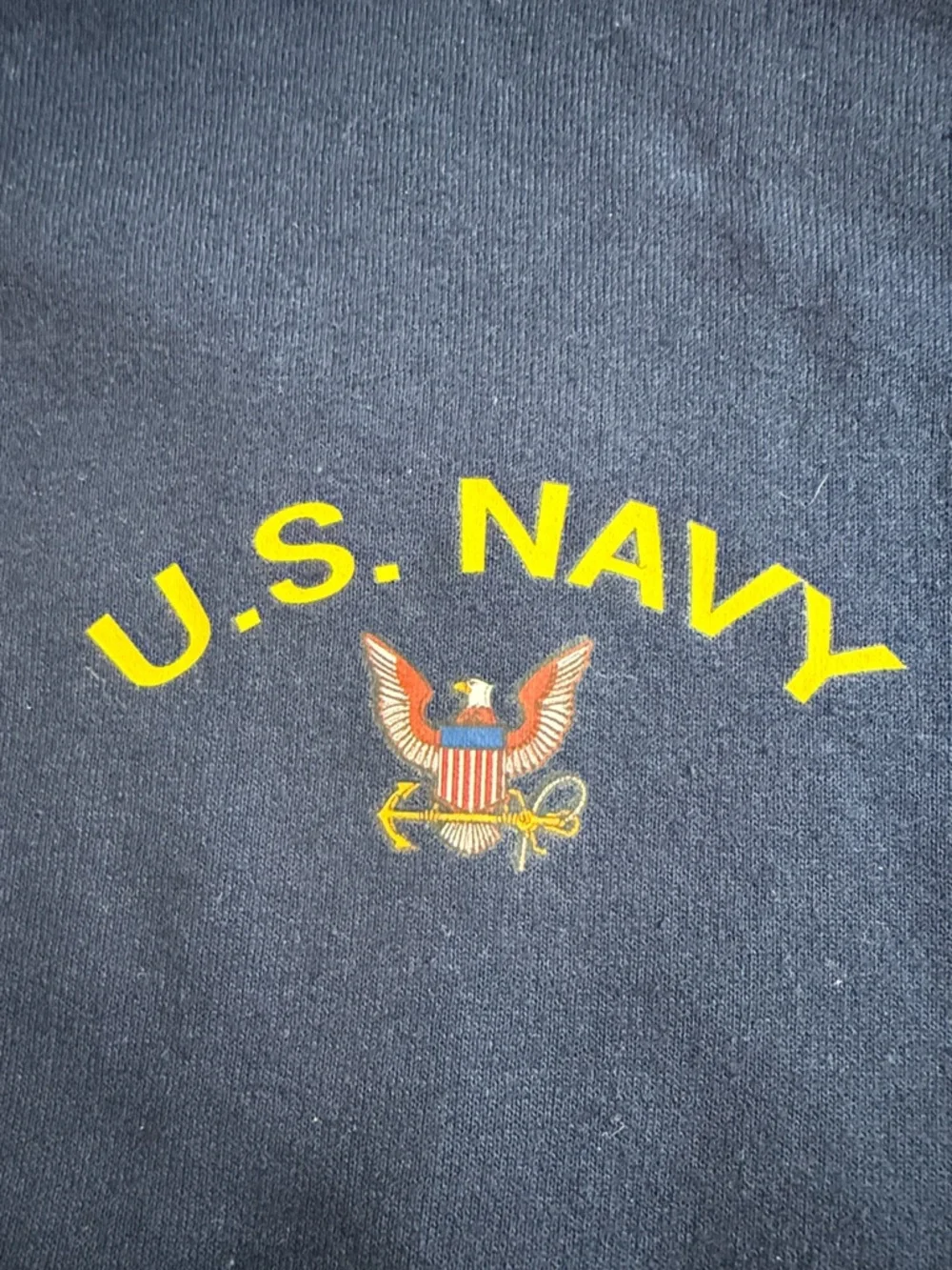 US Navy Quarter Zip Sweatshirt Jerzees Nublend‎ Mens Medium Navy Blue NWT